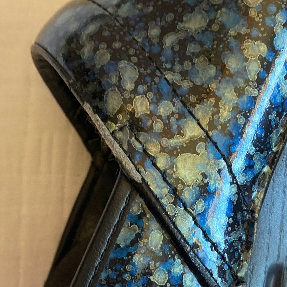 DANSKO Black Blue Multi-Pattern Clogs - image 6